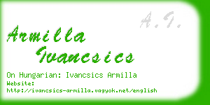 armilla ivancsics business card